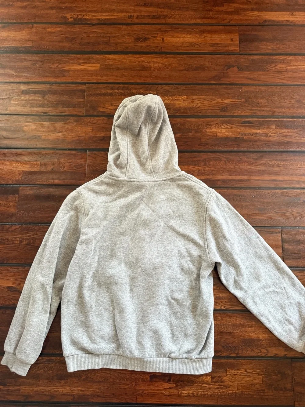 Nike Kids Light Grey Full-Zip Hooded Sweatshirt